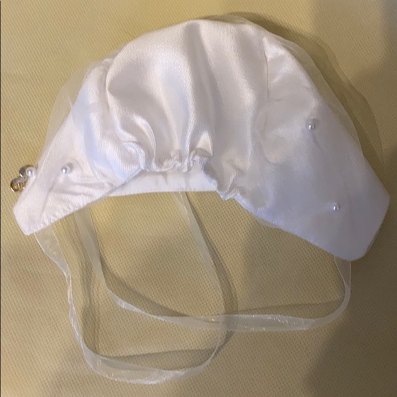 Christening / Baptism Cathedral gown custom bonnet 6-18 months special occasion - Picture 11 of 11